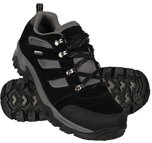 Mountain Warehouse Voyage Mens Waterproof Shoes - IsoDry, Lightweight, Quick-Dry & Breathable Footwear with Rubber Outsole - for Spring Summer & Outdoors Jet Black Adult Shoe Size 9