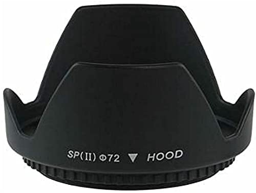 CABLEPELADO Parasol de Lente 72 mm | Capucha de Lente 72 mm | Parasol tulipán | Compatible con Canon, Nikon, etc | Apto para 72 mm