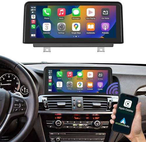 Road Top 10,25 Pulgadas Car Radio Coche con Carplay para BMW X3 X4 Serie F25/F26 Año 2013-2016 con NBT Sistema, Soporte para Inalámbrico Carplay/Android Auto/Mirrorlink/Navegación