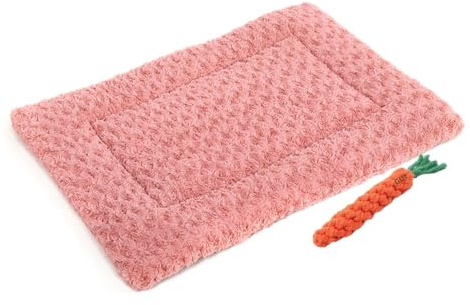 FANSU Cuscino per Cani Gatti Inverno Cuscino Cani, Lavabile Materassino Cane, Cucce per Cani da Interno Caldo Soffice e Morbida Cuccie per Gatti Letto Cane (60x40CM,Rosa)