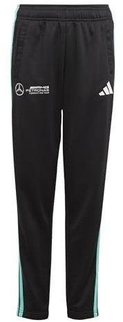 Adidas Unisex Kinder Mercedes - AMG Petronas Formula ONE Team DNA Pant Youth, Black/White, 13-14 Years