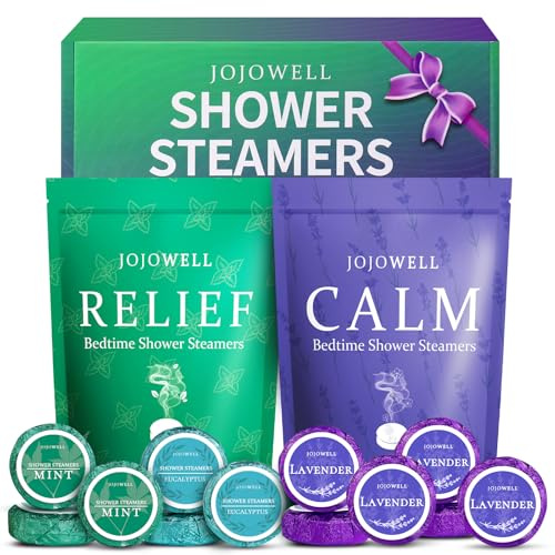 Shower Steamers Aromatherapy -12 Pack Birthday Gifts for Women Men, Mothers Day Gifts, Shower Bombs with Essential Oils, Eucalyptus for Shower, Nasal Relief, Self Care Home Spa Gifts for Mom, Her