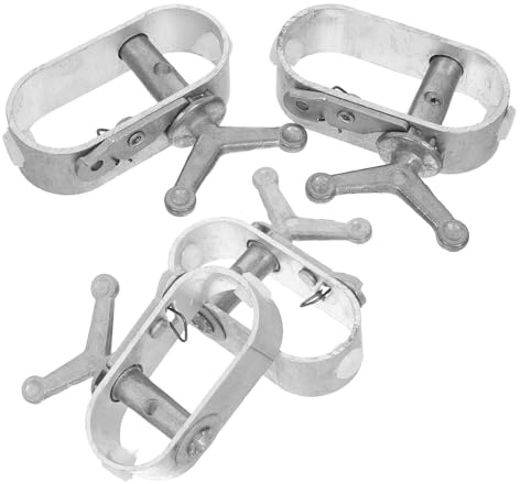 TOYANDONA Tendeur de Câble en Acier Lot de 4 Outil de Tension pour Fils Métalliques 72X65X25 MM Tendeur de Bâche et Couverture de Piscine Usage Agricole et Serrage Résistant aux