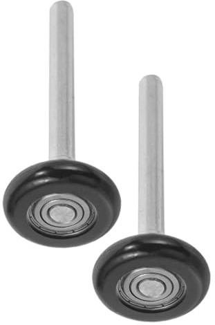 Cabilock 2 Piezas Rodillo de Puerta Silencioso de Nylon con Rodamientos de Acero, Reducción de Vibración y Protección contra Suciedad para Puertas de Garaje Residenciales
