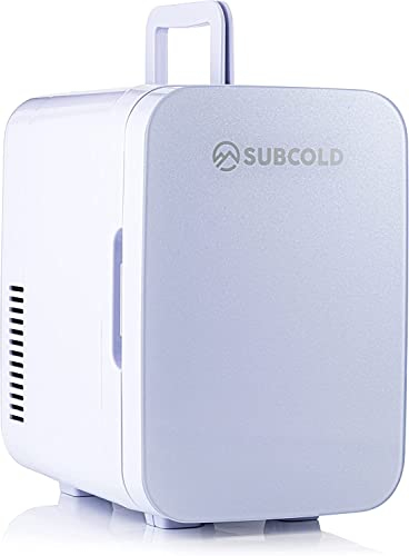 Subcold Ultra 6 Mini Fridge Cooler & Warmer | 3rd Gen | 6L capacity | Compact, Portable and Quiet | AC+USB Power Compatibility (White) (Renewed)