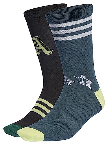 adidas HZ2918 BRAND LOVE 3PP Calzini Unisex Bambino collegiate green/black/arctic night Taglia KXXL