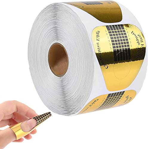 CHUANGOU 500 Pezzi Cartine Ricostruzione Unghie，Nail Art per Ricostruzione，per Ricostruzione Allungamento Unghie.