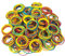 500 Stück Bunte Gummibänder, 38mm Gummiringe Klein Haushaltsgummi Gummis Gummiringerl Elastisches Gummiband für Zuhause Büro Schule (4 Farben)