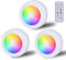 RGB Spots Batteriebetrieben Mit Fernbedienung, 16 Farbwechsel Schrankbeleuchtung Dimmbar Vitrinenbeleuchtung Kabellos LED Touch Lampe Timer und Memoryfunktion Spot Batterie Zum Klebepads (6)