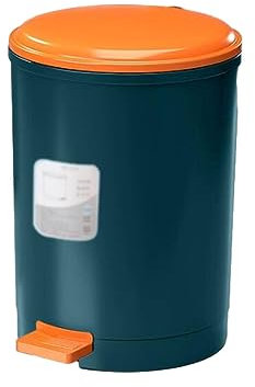 Simple large-capacity kitchen trash can plastic garbage recycling bin with cover home pedal wastebasket