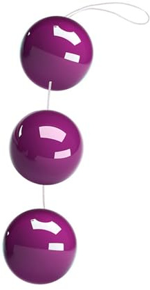 Bolas anales para hombres y mujeres, anillo de tracción seguro y de aumento, juguete anal fácil de limpiar, mancuerna de contracción vaginal, estimulador centrífugo morado, talla única