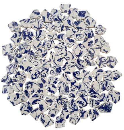 Azulejos de mosaico de cerámica de porcelana de 500 g, irregulares de cristal, piedras decorativas para hacer mosaicos, manualidades, aficiones, arte, decoración del hogar