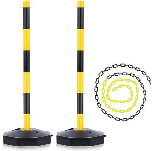 LVSEWOA Barriere per parcheggi, dissuasori di parcheggio con Serratura, barriera per parcheggio Auto Pieghevole ad Alta visibilità con Serratura, parcheggio privato