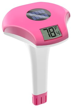 BALDR Termometro da piscina galleggiante IPX8, impermeabile, a energia solare, adatto per piscina/vasca idromassaggio/fonte di acqua calda/acquario