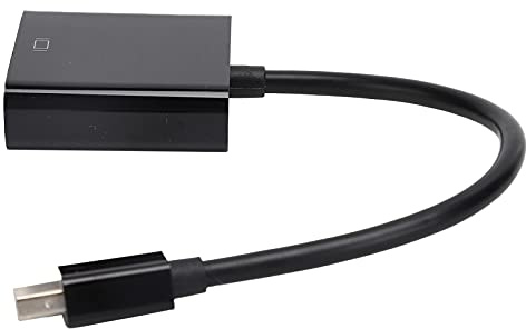 HUSHUI Mini Till VGA-adapter för Sömlös Videokonvertering, 1080p-upplösning Kompatibel för Projektorer och Bildskärmar, Hållbar ABS-svart, Paket med 1