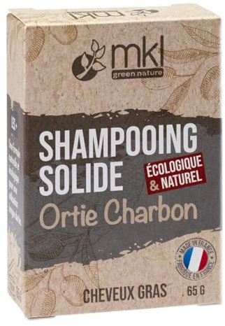 MKL Green Nature Shampoing Solide Ortie Charbon Cheveux Gras 65 g