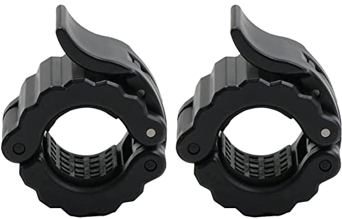 Hantelstangen Verschluss 25mm Hantelverschlüsse Langhantel Klemmen Barbell Halsbänder Schnellverschlüsse Hantelklemmen Für Kurzhantelstangen 25mm Schwarz