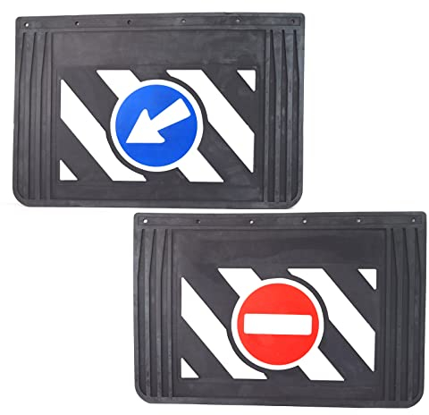 2X Schmutzfänger für LKW 60x40 cm geprägt Hartgummi