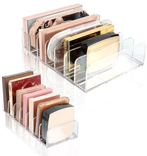 VFANDV Palettes Organisateur 2 Pièces 7 Compartiments pour Vanité Comptoir Salle de Bain