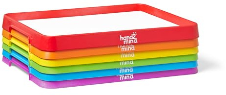 hand2mind Magnetic Dry Erase Activity Trays, Stackable Trays for Classroom, Magnetic Letter Trays, White Boards for Kids, Science of Reading Classroom Materials, Teacher Classroom Supplies