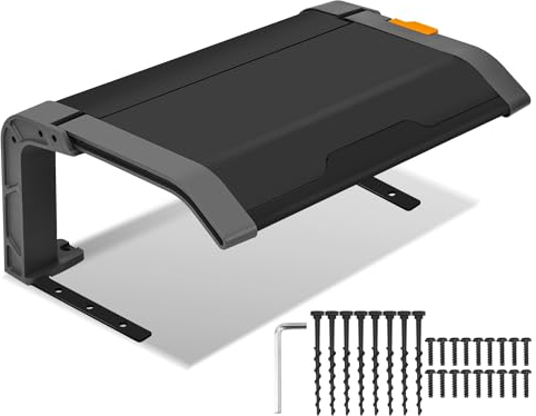 Hebitod Mähroboter Garage Dach Carport für Rasenmäher, Rasenroboter Automower, Klappbare Überdachung| Rasenroboter Garage Schutz vor Wind, Laub, Niederschlag & Sonneneinstrahlung