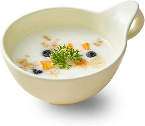 COQALINEX Handtag soppkopp, soppskål, stor keramik med lock, mikrovågssoppa nudelmugg/skål med handtag Japansk Ramen soppskål for hemrestaurang Nudelgröt Havre