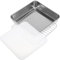 KOMBIUDA 1 Ensemble Ensemble de moules à pâtisserie en acier inoxydable congélateur cool cuisiner rectangulaire Accessoires de barbecue rôtissoire à poisson Gel de silice