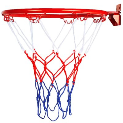 Canestro Da Basket - Anello Da Basket | Canestro canestri Da Muro In Ferro | Rete Per Cestino Da canestri | Cerchio Regolamentare | Anello Da Pallacanestro Da Muro | Anello Solido Da Pallacanestro