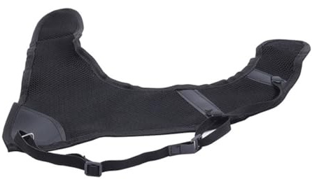 Healeved Plastron de Tir à L'arc Protection Thoracique Professionnelle Réglable Noir, Matériau Respirant Léger, Protection Portable pour Tir à L'arc, Chasse et Entraînement Sportif