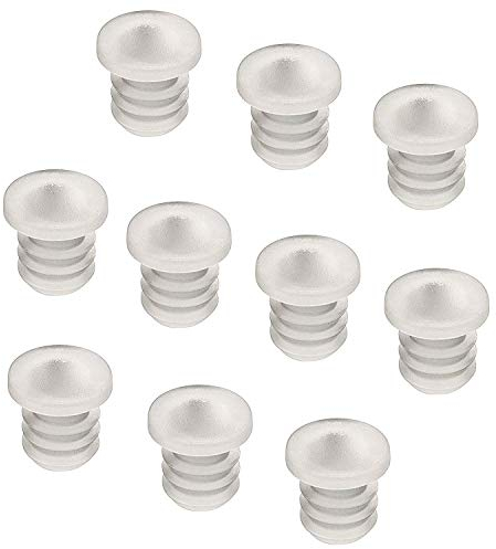 Gedotec Anschlagpuffer Tür-Puffer für Möbel & Schubladen | Türdämpfer zum Eindrücken | Bohr-Ø 6 mm | Kunststoff transparent | Dämpfer zum Einlassen ins Holz | 100 Stück - Türanschlagpuffer Schrank-Tür