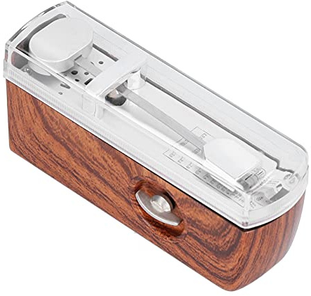 Mini Metronomo Meccanico Portatile Universale per Pianoforte Chitarra Violino Ukulele Leggero Stile Tradizionale Colore Legno Naturale