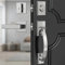 Floresita Front Door Lock Set, Sliver Front Door Handle and Deadbolt Set Adjustable, 12.7in Satin Nickel Heavy Exterior Entry Handle Reversible