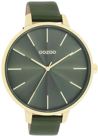 Oozoo Timepieces Damen Uhr | Armbanduhr Damen mit Lederarmband | Hochwertige Uhr für Frauen | Edle Analog Damenuhr in rund C11257