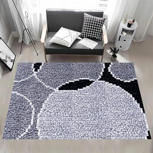MXOUAJ 40 x 70 cm matta stängning krok kit, snäppkrok matta kit, broderikudde, för nybörjare, vuxna och barn