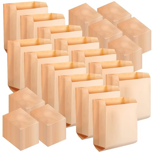 300 Pcs Waxed Kraft Feminine Hygiene Liner Bag, Business Restroom Bathroom Personal Dispensers 7.5 x 10 Waste Receptacle Paper Liners, Sanitary Napkin Disposal Bags, Kraft Bag
