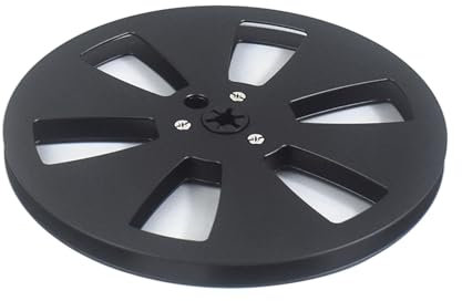 BHFYOB Bobine vide en alliage d'aluminium de 6,35 mm et 17,8 cm pour enregistreurs à bande à 6 trous pour plateau sonore ouvert