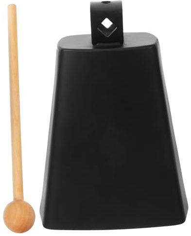 Mikinona Campanaccio Metallico con Bastone Campanaccio Rumoroso Facile da Usare per Eventi Sportivi e Tifo Strumento Musicale Pratico