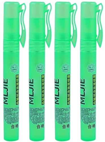 4 st termiskt papperssuddgummi spray snabbtorkande vit ut flytande spray med lock bärbar korrigeringsvätska för dokument, etiketter, paket, leveransadresser, whiteout vätska