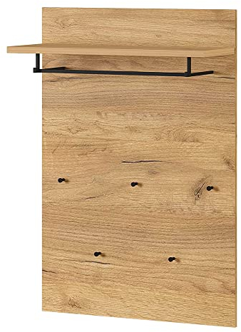 Lomadox Garderobenpaneel in Navarra Eiche Nb., B/H/T: ca. 75/110/30 cm