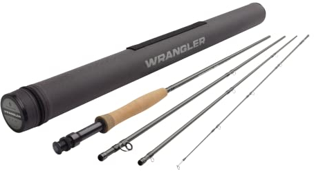 Redington Wrangler Fliegenfischrute, 4-teilige Fliegenrute, strapazierfähiges Nylon-Reiseschlauch, 4WT 9'0