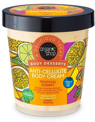 Organic Shop Body Desserts - Crema corporal anticelulítica sorbete tropical, 450 ml