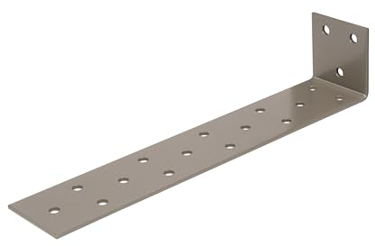 Alberts 821432 DURAVIS® Flachstahl-Betonanker | perlbeige duplexbeschichtet RAL 1035 | Größe 205 x 40 x 40 mm | 10er Set