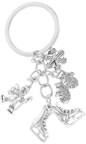 Milisten Eisballett-schlüsselanhänger Mit Schneeflocken Und Schlittschuhen Zinklegierung Für Schlittschuhliebhaber Partygeschenke Und Eislaufen-zubehör