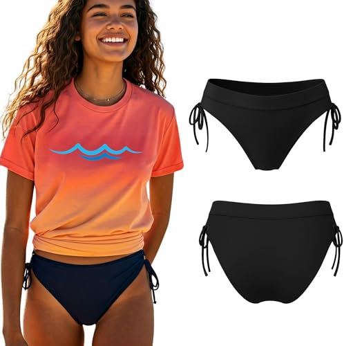 MOOPRA Costume da Bagno Mestruale per Ragazza | Tecnologia AquaSecure | Slip da Bagno Mestruale Flusso Leggero-Medio | Riutilizzabile ed Ecologico | Ragazze e Adolescenti 10-16 Anni | Bikini