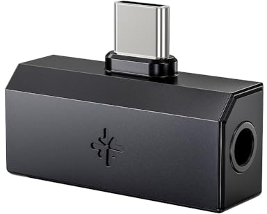 FiiO Snowsky Tiny Portable DAC & Headphone Amplifier, Hi-Res USB DAC, PEQ Precision Tuning, PCM 384kHz/DSD256 Decoding, App/Web Control, Durable Metal Housing (Tiny B Black)