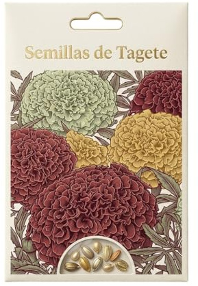 DECOALIVE Tagete Ornamental para Jardines y Macetas – Semillas de Tagete para Floración Abundante