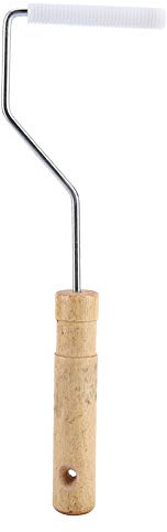 Zonizforceal Rodillo de laminación de Burbujas de Fibra de Vidrio de aleación de Aluminio de 12 x 75 mm, Rodillo de laminación de Fibra de Vidrio para Recubrimiento con Resina, Herramienta de l