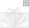 BRIEFCEC Staubfilter Lüfterabdeckungen 140mm Fine Mesh Filter 80 Maschen Nylon Ultrafein Lüfter Staubfilter PC Staubfilter mit Schrauben Kompatibel PC-Kühler lüftergitter/Netzteil/Router 4Stü