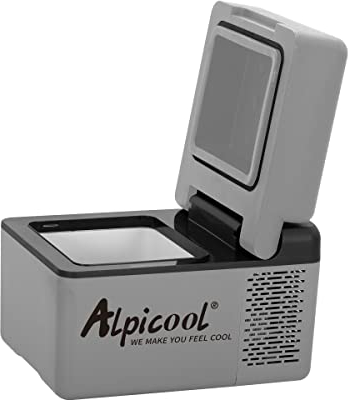 Alpicool C12 12L Car Fridge 12v Car Mini Fridge Car Refrigerator Portable Quiet Camping Fridge Freezer Vehicle Truck RV Boat Electric Cool Box for Driving Travel Outdoor Picnic