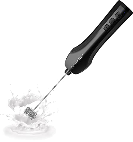 Multifunktionaler Milchaufschäumer, Rührstab für Milch, Eier und Kaffee, wiederaufladbarer elektrischer Handmixer mit Typ-C-Schnittstelle